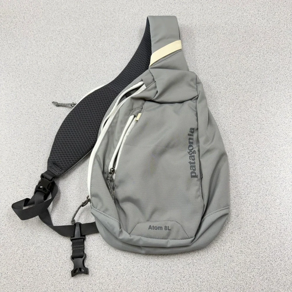 Patagonia Atom Sling 8L Bag Grey One Shoulder Backpack Hiking Travel 48262